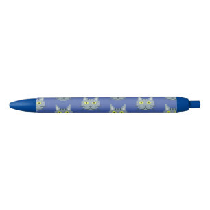 Pixel Cat Pattern Black Ink Pen