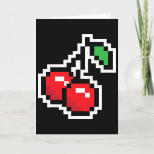 Pixel Cherries 80s Video Game Halloween Costume Ea Card