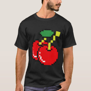 Pixel Cherry Video Game Player T-Shirt