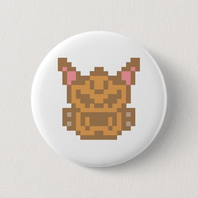 Pixel Chihuahua Dog 6 Cm Round Badge (Front)