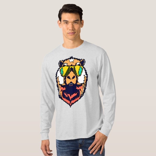 Pixel Chill: The Cool Capybara T-Shirt (Front Full)