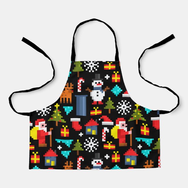 Pixel Christmas Apron (Front)