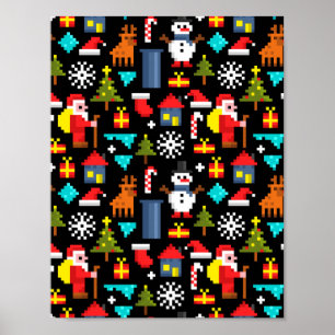 Pixel Christmas Poster