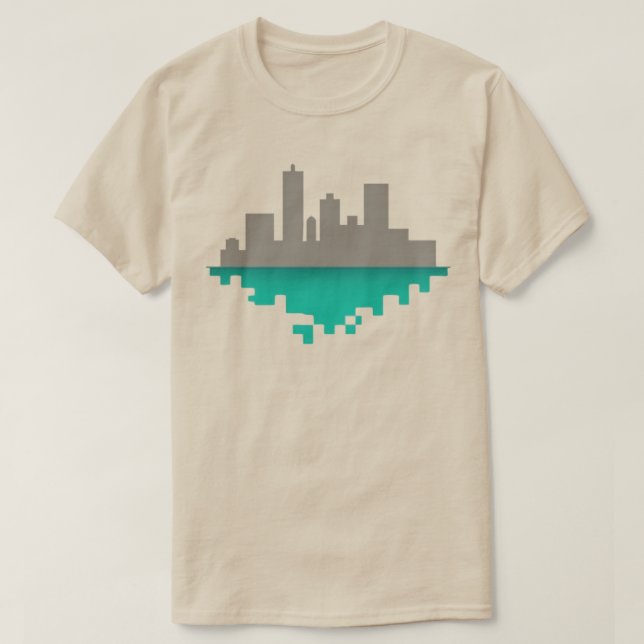 PIXEL CITY SKYLINE T-Shirt (Design Front)
