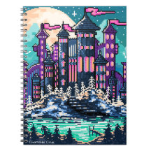 Pixel colourful castle 