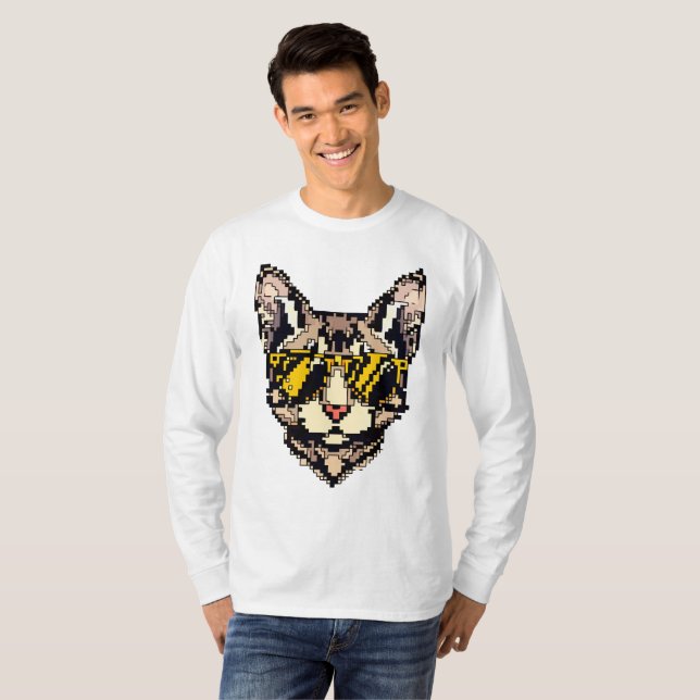 Pixel Devon Rex T-Shirt (Front Full)