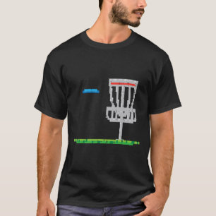 Pixel Disc Golf Frisbee Golfer Frolf Men Boys Kids T-Shirt