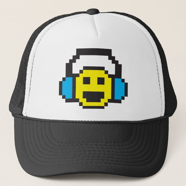 Pixel DJ Trucker Hat (Front)