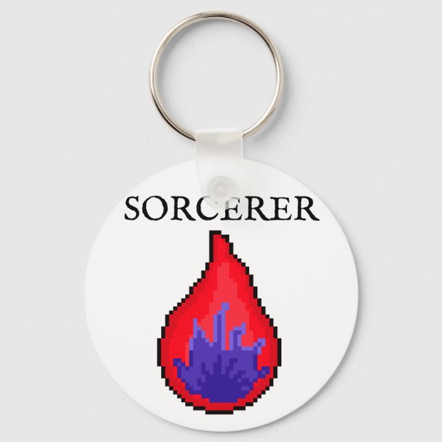 Pixel D'n'D Class Sorcerer Key Ring (Front)