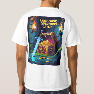Pixel dungeon scene with treasure chest  T-Shirt