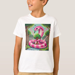 Pixel Friends: Forest Protection (pink snake) #23 T-Shirt