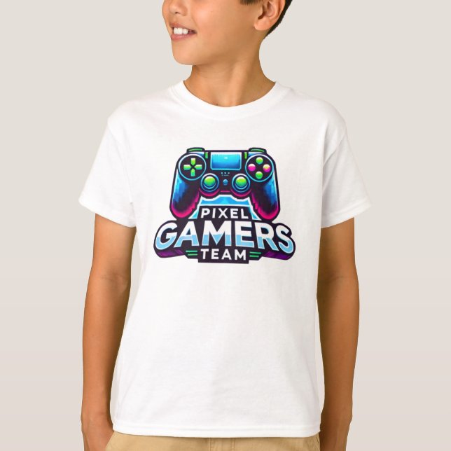 Pixel Gamers Team T-Shirt (Front)