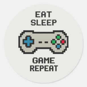 Pixel Gaming Stickers – Fun Laptop & Console Decal