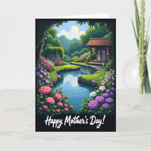 Pixel Garden Scene Card