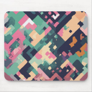 Pixel geometric mouse pad