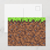 Pixel grass gamer birthday 