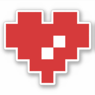 Pixel Heart 8 Bit Love