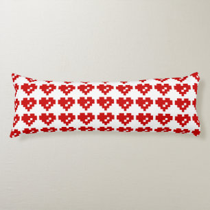 Pixel Heart 8 Bit Love Body Cushion