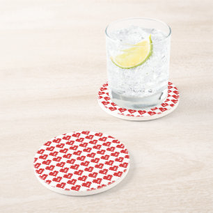 Pixel Heart 8 Bit Love Coaster