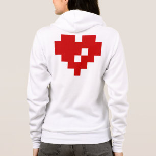 Pixel Heart 8 Bit Love Hoodie