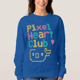 Pixel Heart Club: Retro Love Pixel Art for Gamers  Sweatshirt