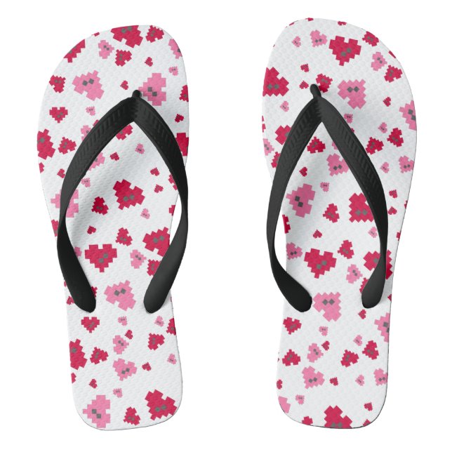 Pixel Heart Jandals (Footbed)