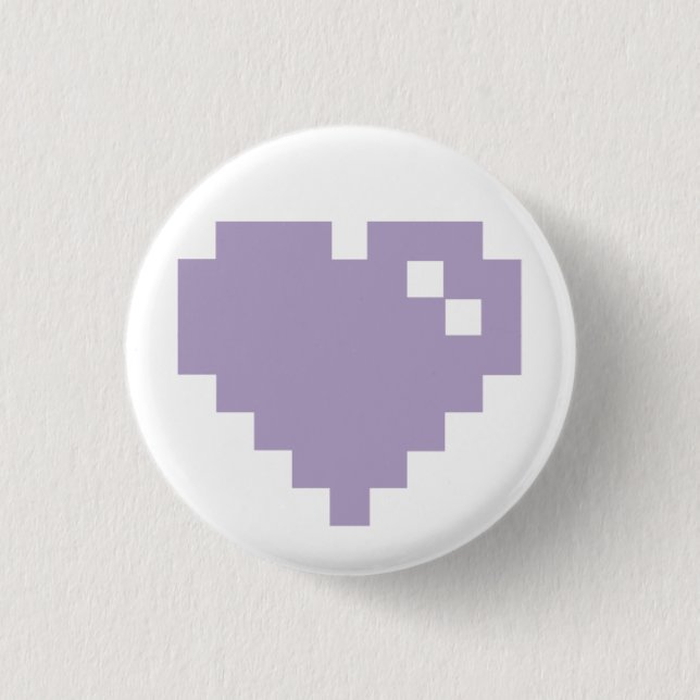 Pixel Heart Pin (Front)