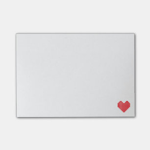 Pixel Heart Post-it Notes