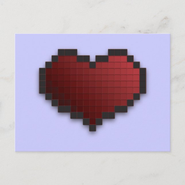 Pixel Heart Postcard (Front)