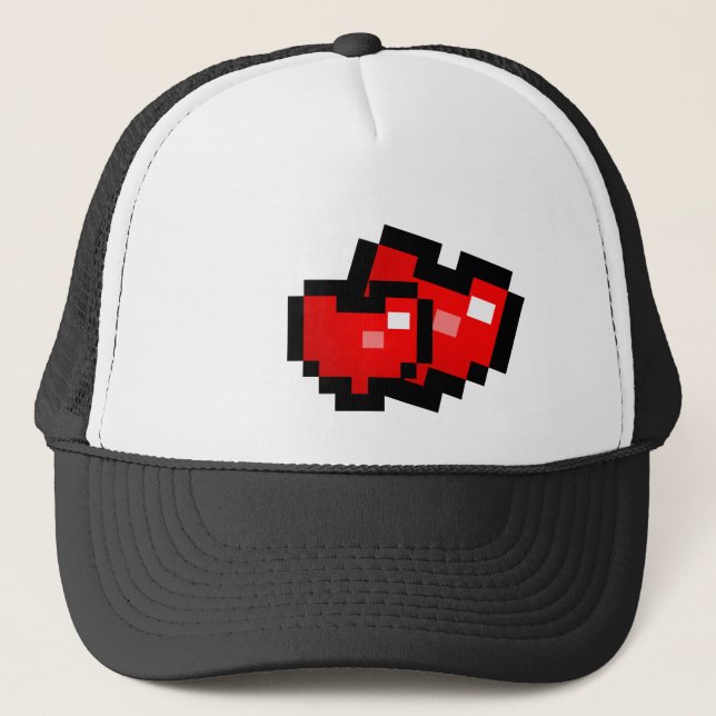 PIXEL HEART TRUCKER HAT (Front)