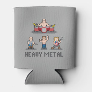 Pixel Heavy Metal Can Cooler