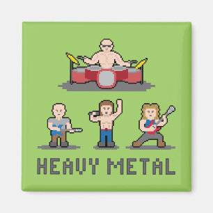 Pixel Heavy Metal Magnet