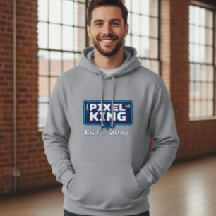 Pixel King Unisex Hoodie - Retro Gaming Style