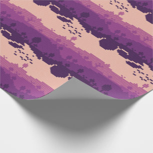 Pixel Landscape Pattern Wrapping Paper