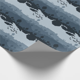Pixel Landscape Pattern Wrapping Paper