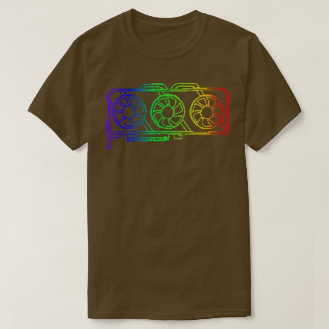 Pixel Look RGB Gaming Graphic d Gamer T-Shirt (Design Front)