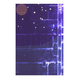 PIXEL MOON  PHOTO PRINT