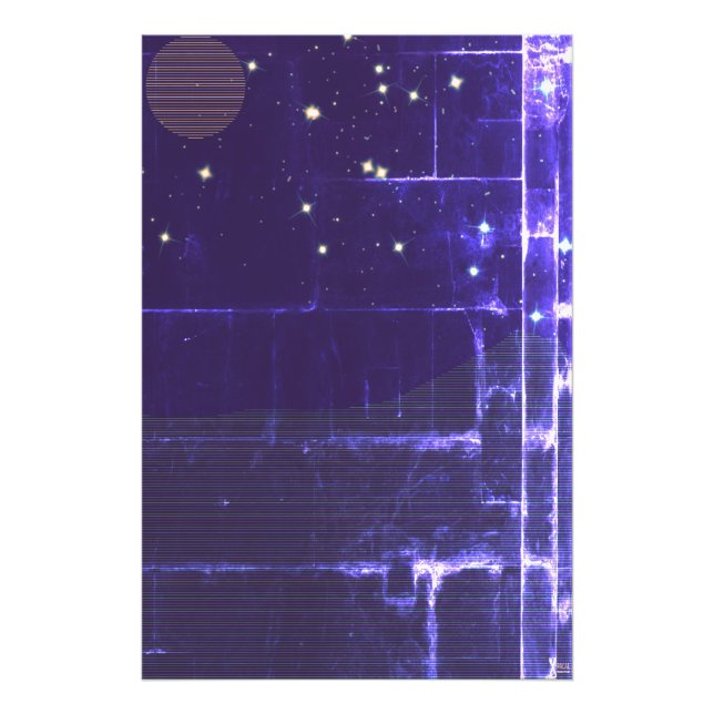 PIXEL MOON  PHOTO PRINT (Front)