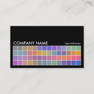 Pixel Motif v2 02 - Black with Grey Business Card