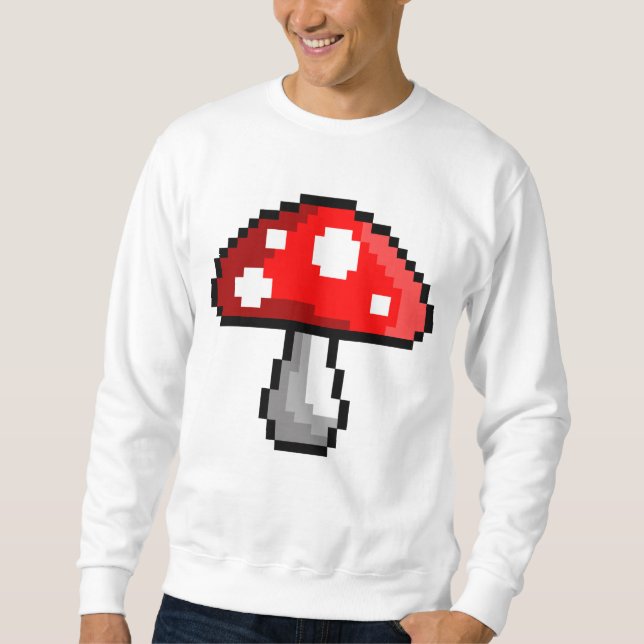 Pixel Mushroom Sweatshirt (Front)