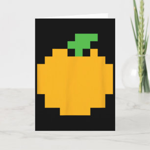 Pixel Orange 80s Video Game Halloween Easy Group C Card