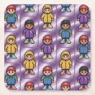 Pixel Pals Kids Coaster Set