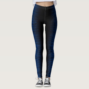 Pixel pattern 01.B.bw.Black BG Leggings