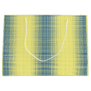 Pixel pattern 01.B.bw.Yellow BG Large Gift Bag
