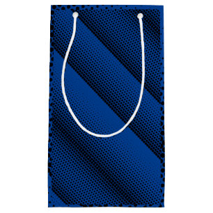 Pixel Pattern 08.B.w Blue BG Small Gift Bag