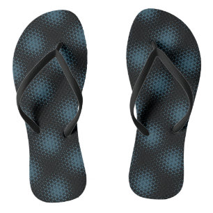 Pixel Pattern 10.B.bw Black BG Jandals
