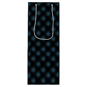 Pixel Pattern 10.B.bw Black BG Wine Gift Bag