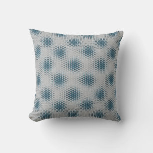 Pixel Pattern 10.B.bw LGrey BG Cushion