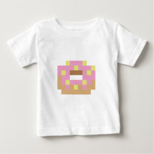 Pixel pink frosted doughnut baby T-Shirt