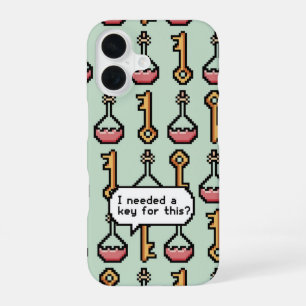 Pixel Quest – Key & Potion iPhone 16 Case